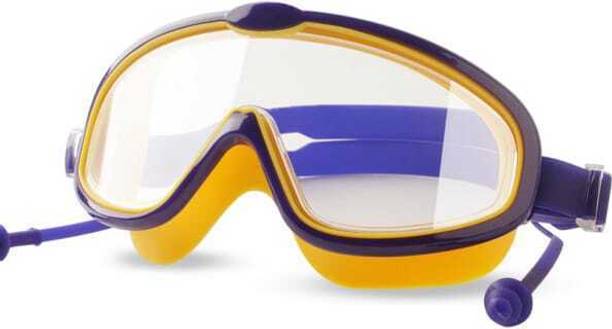 LILPLANET Swimming Goggles Reflective Yellow Navy Swimming Goggles