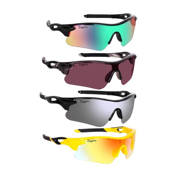 SportoLume Mirrored, Gradient, Night Vision, Polarized, Riding Glasses, Cycling, Swimming Cycling Goggles