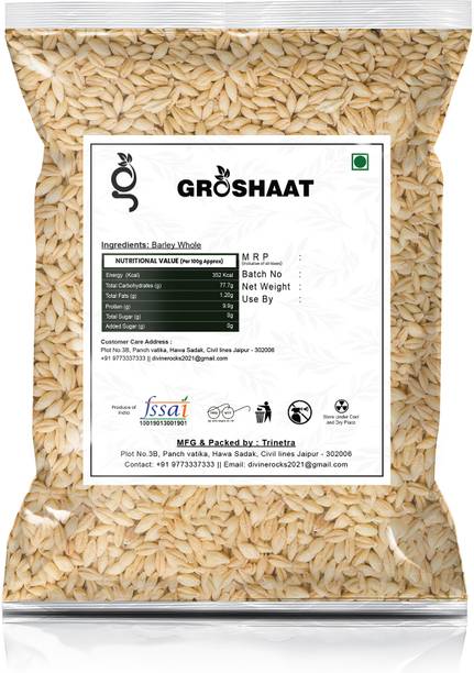 Groshaat Jau Sabut (Barley)- 500gm Pack Barley