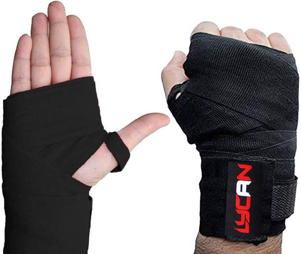 LYCAN Boxing H Wrap # Black 3 Meter in Length 1 Pair Boxing Gloves