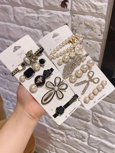 Trendy Club 11 Pieces Pearl Korean Style Hair Styling Hairpins For Girls Hair Clip