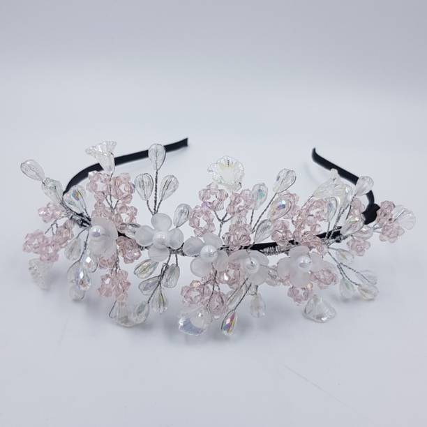 AMAN COLLECTION Partywear Tiara For Girls and Womens Hair Accessory Set