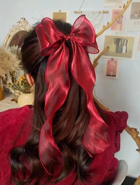 Vivalace Pack of 2 PCS Korean Style Bow Hair Clip for Girls and Women_110 Back Pin