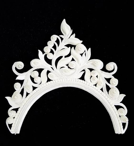 house of common Bengali Wedding Bridal Shola Crown Mukut Front Topor Sola Biyer Sithi Mutuk Hair Accessory Set