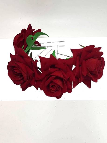 Fascinating Red rose hairpin03 Hair Pin