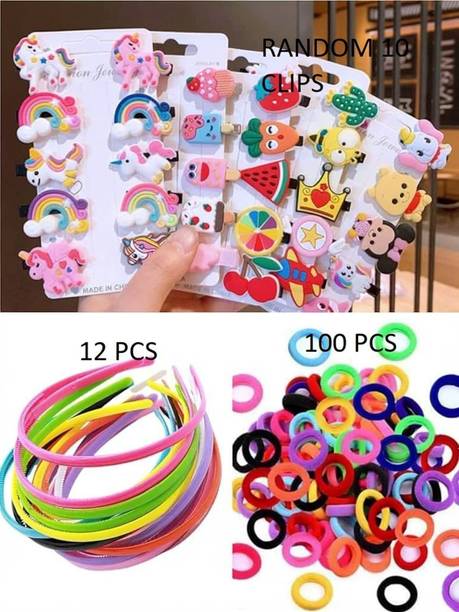 KVY COLLECTION Baby Girl Hair Accessories Combo 122 Pcs Baby Girl Set Hair Clip