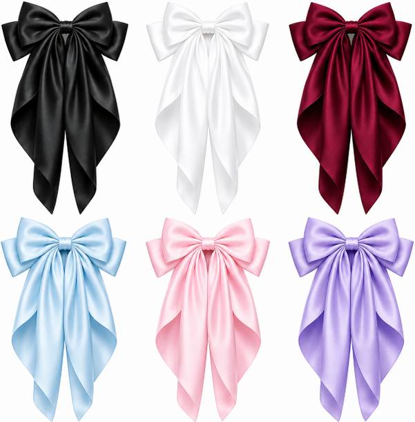 VRAJDRA DOUBLE LAYER HAIRBOW CLIP[ PACK OF 6] Hair Clip