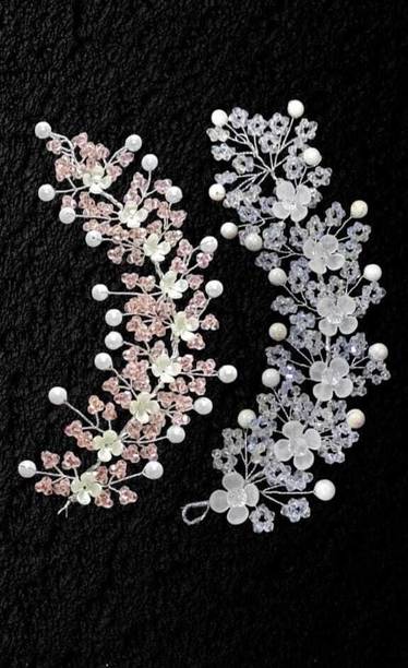 Lunox pink_white_tiara Hair Accessory Set