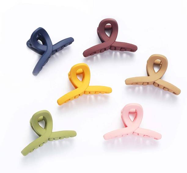 Myra Collection 6 Cute bow shape Hair Claw For Girls & Women Hair Claw Price in India
