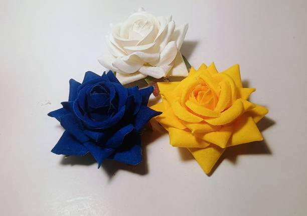FAUNTRIUS Artificial Juda Hair Clips | Pins | Handmade Juda Clips | Bridal Hairpin |W15 Hair Accessory Set