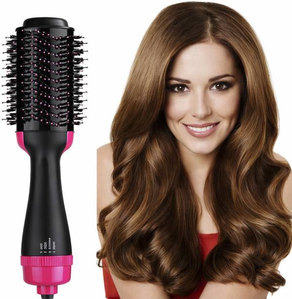 Dude One Step Hair Dryer Hot Air Brush Blow Dryer Hair Dryer (1000 W, Black) Hair Curler