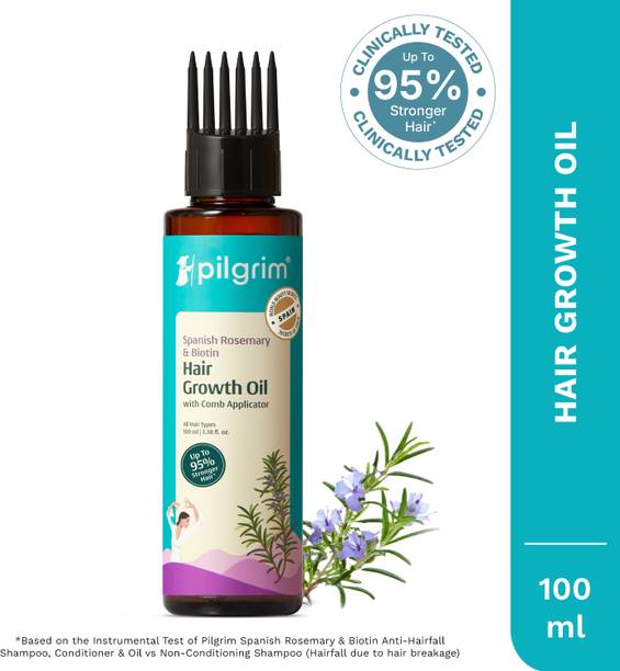 Pilgrim Spanish Rosemary & Biotin Hair Oil For Strengthening & Hair Growth Hair Oil