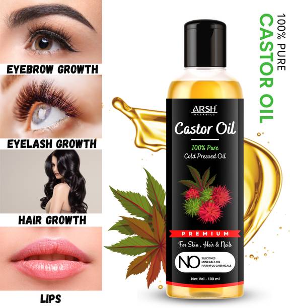 Arsh Organics 100% Original Castor Oil - 100 ml Hair Oil
