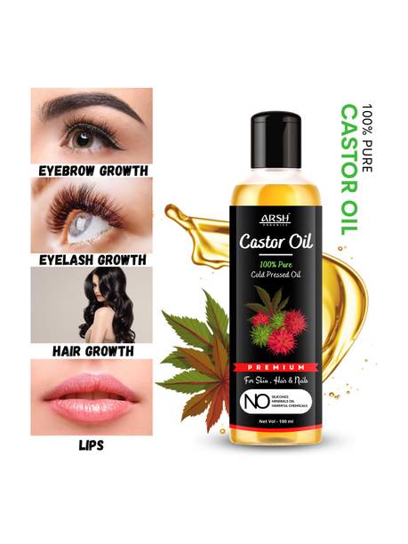 Arsh Organics 100% Original Castor Oil - 100 ml Hair Oil