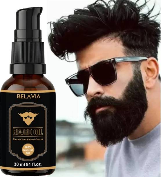 BELAVIA Natural Beard Growth Oil for Men | Beard Softener & Conditioner Hair Oil