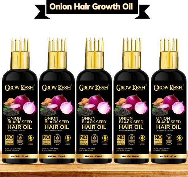 Growkesh Onion Hair Oil For Hair Growth And Hair Fall C...