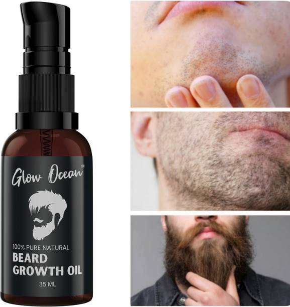 glowocean Beard Growth oil-For Faster & Complete Beard Growth Hair Oil