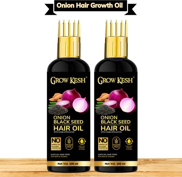 Growkesh Onion Hair Oil For Hair Growth And Hair Fall Control For Men And Women Hair Oil