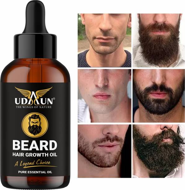 Udaun Beard Oil with Essential Oils | Grow Thick and Fuller Beard  Hair Oil