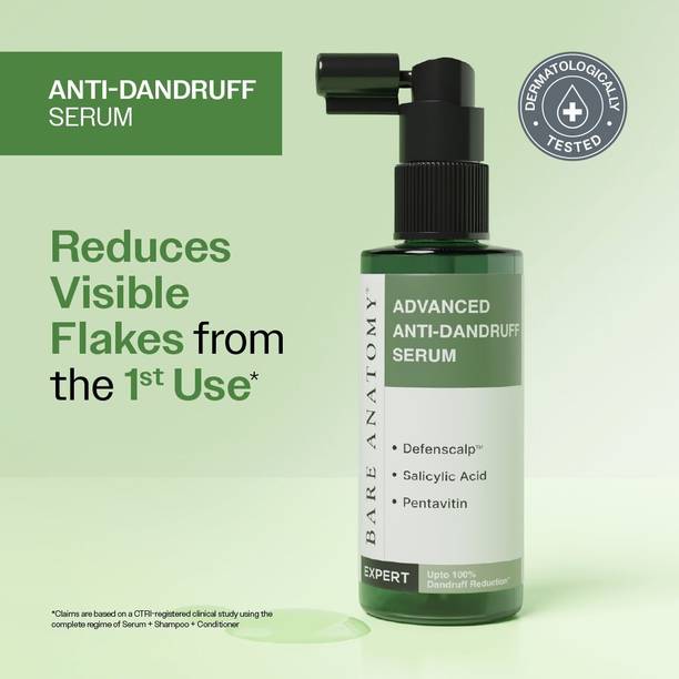 BARE ANATOMY Advanced Anti Dandruff Serum | Up to 100% Dandruff Reduction | For Men & Women
