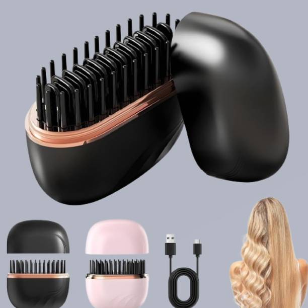 EKISHA Fast Heat Hair Comb for Smooth Straight and Glossy Hair SilkAura Mini Hair Tool Hair Straightener