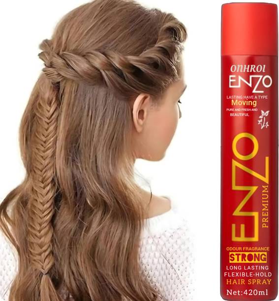 Onfroi gold Premium Strong Hold Hair Spray for Women – 420ml Hair Spray