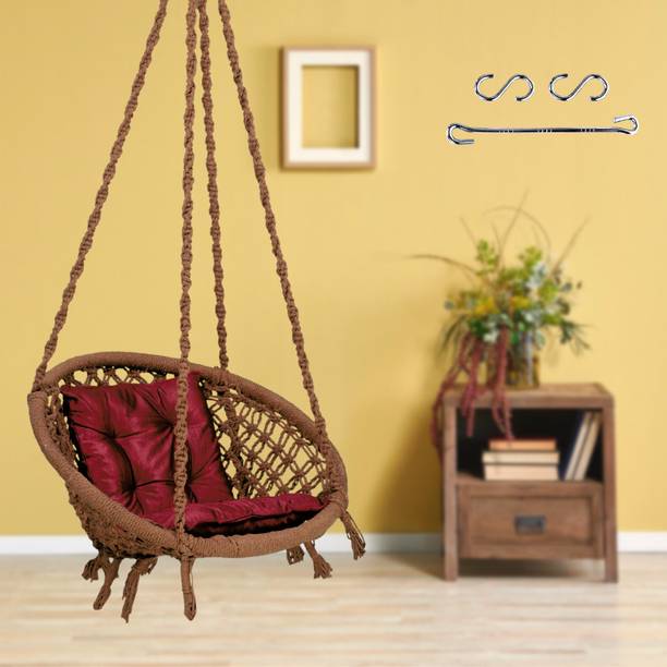 Swingzy Soft Hanging Swing for Adults/Hammock Swing/Swing For Balcony/Swing Chair/ Cotton Large Swing