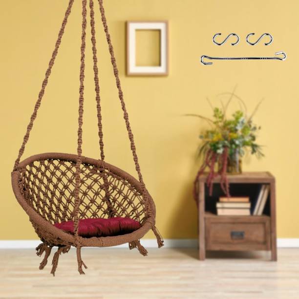 Swingzy Soft Hanging Swing for Adults/Hammock Swing/Swing For Balcony/Swing Chair/ Cotton Large Swing