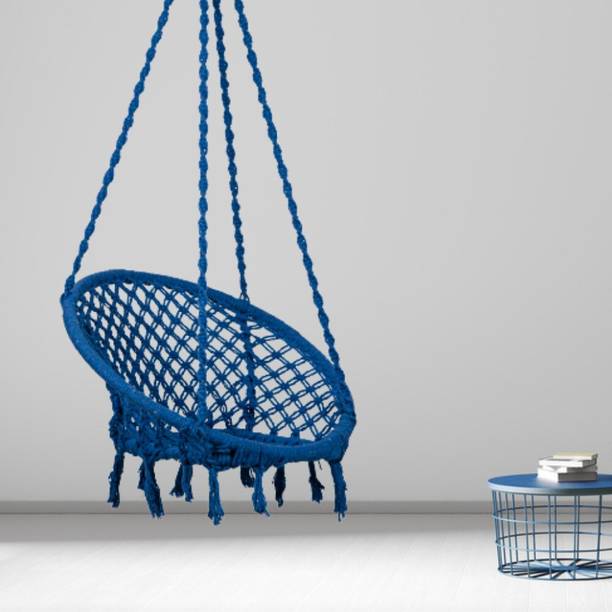 FurniGully Cotton Swing for Home/Swing for Adults/Swing Chair Balcony/Jhula Cotton Hammock