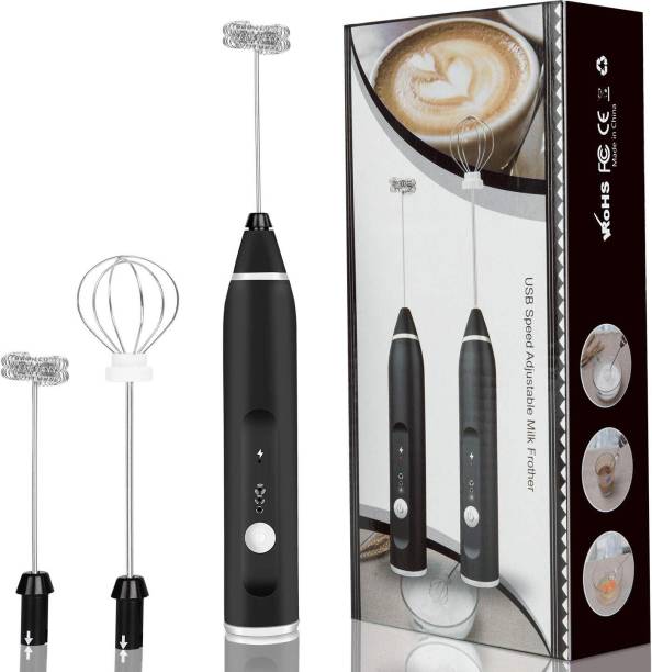 Shoprix Coffee Beater Milk Frother Handheld USB Rechargeable Foam Maker for Coffee Personal Coffee Maker