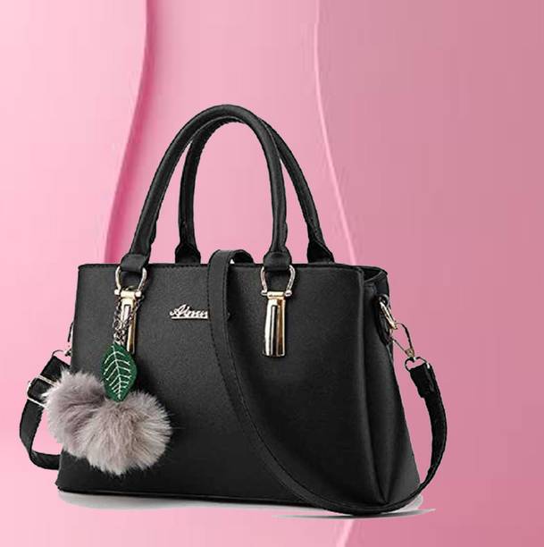 Women Black Hand-held Bag Price in India