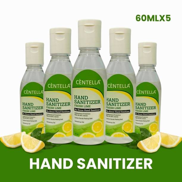 CENTELLA Sanitizer | Fresh Lime  | Instant Disinfectant Gel Hand Sanitizer Bottle