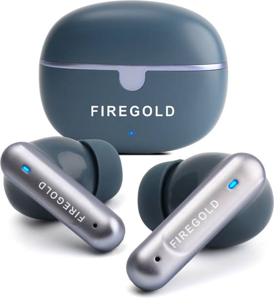 FIREGOLD 161 Elite Earbuds, 4 Mic ENC, Hd Sound Quality & 48Hrs Battery Backup Bluetooth