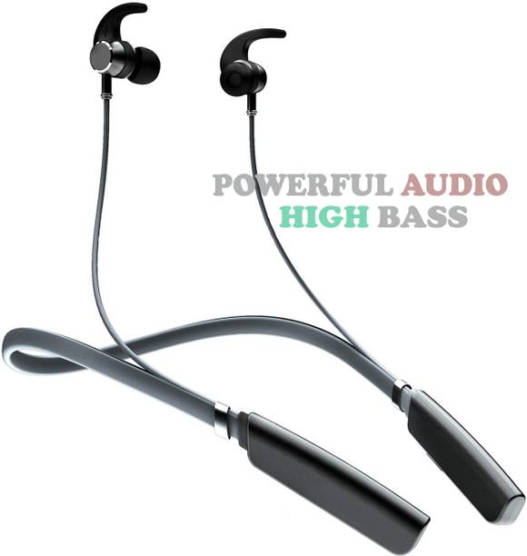 Techobucks Wireless Neckband Stereo Gaming & Music Sound Quality,Sweatproof Sports Headset Bluetooth