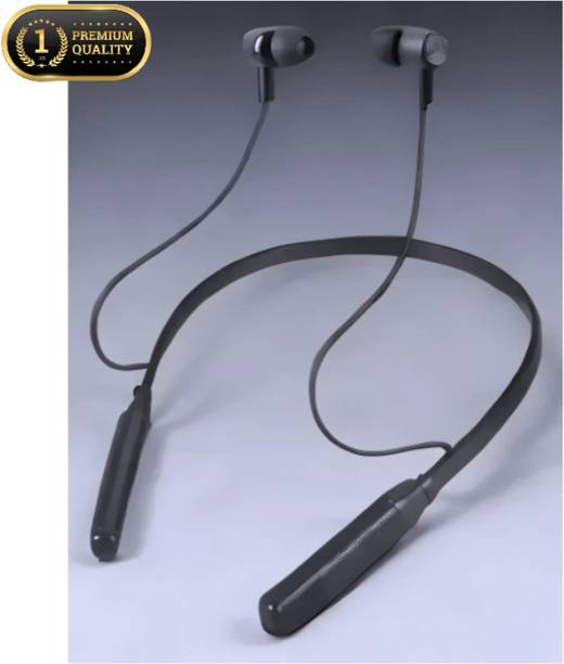 AIZINA Wireless Magnetic Neckband, Precision-Tuned for Deep Bass_TR Bluetooth & Wired