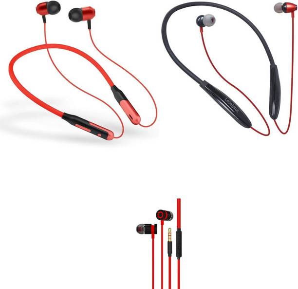 LEVELPLUS Jazz & Crush With Fusion Neckband Combo 45 Hours Playtime Bluetooth