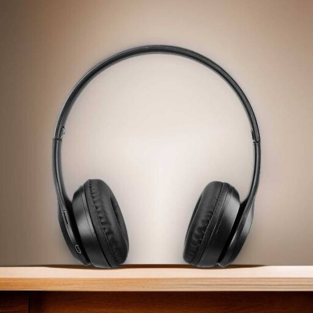 Worricow Headphone with Built in Mic for Calling,Soft Ear Cushion, Adjustable Headband Bluetooth