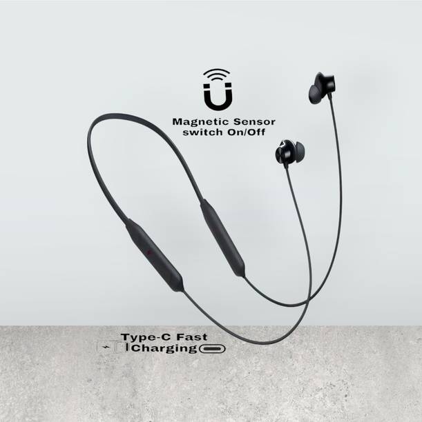 AIZINA Pro Neckband With Upto 48 Hours Playback & Fast Charging Earphone_4R Bluetooth & Wired