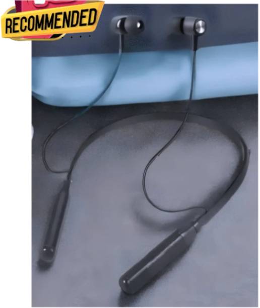 house of common Deep Bass Sound Neckband, Wireless, Secure Magnetic Fit_SJ Bluetooth & Wired