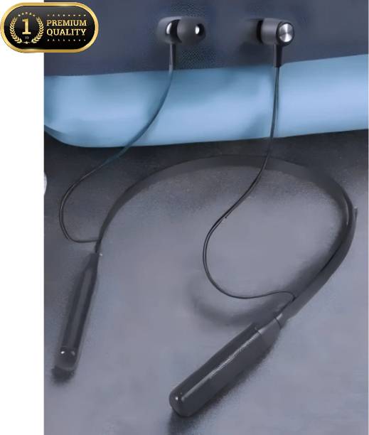 TWS Magnetic Earbud Wireless Neckband, Tuned for Deep Bass Audio_HE Bluetooth & Wired