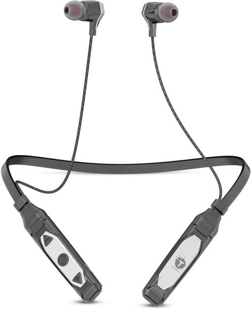 TSEL New 107 Wireless Neckband with 90Hrs Playtime,Fast Charge,IPX5 Bluetooth