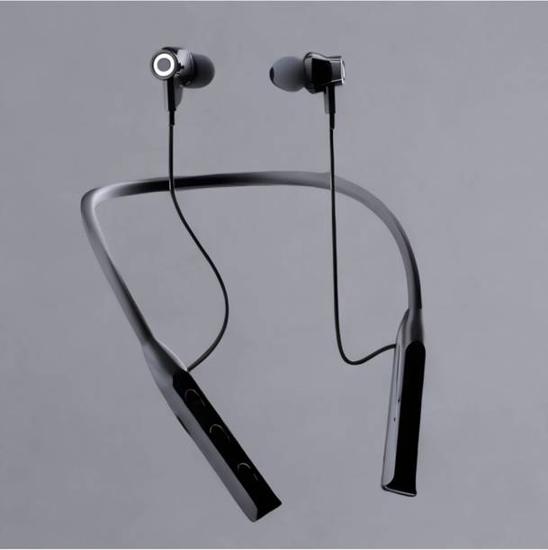 house of common Wireless Neckband with Fast Charging, 30-Hour Playtime, Deep Bass_MY Bluetooth & Wired