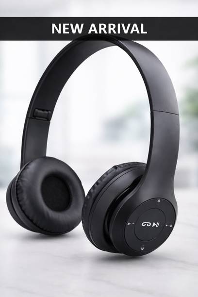 Worricow Wireless with Mic & SD Card Supports and Upto 6 Hours Playback Bluetooth Bluetooth
