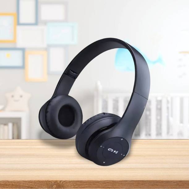 RDE HD Audio Bluetooth Headset with Foldable Ear Cups and Omni-Directional Mic Bluetooth & Wired