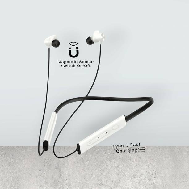 AIZINA Z3 Bluetooth Neckband Upto 57 Hours* Playtime, Fast Charging, Dual Pairing _UE Bluetooth & Wired