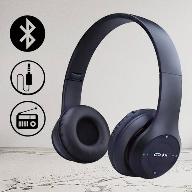 TWS On-Ear Wireless Headphones with HD Stereo Sound and Adjustable Mic for Gamers_CT Bluetooth & Wired