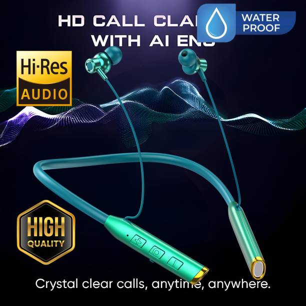 PTROX Vibration Alert, 48 Hours Playtime, ENC, HD Sound Quality & Stereo Bass N213 Bluetooth