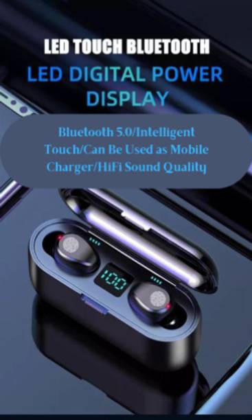 ROAR AG_880A_F9 TWS STEREO 5.0 HIGH BASS SOUND NOISE CANCELLING EARBUD (POWER BANK) Bluetooth
