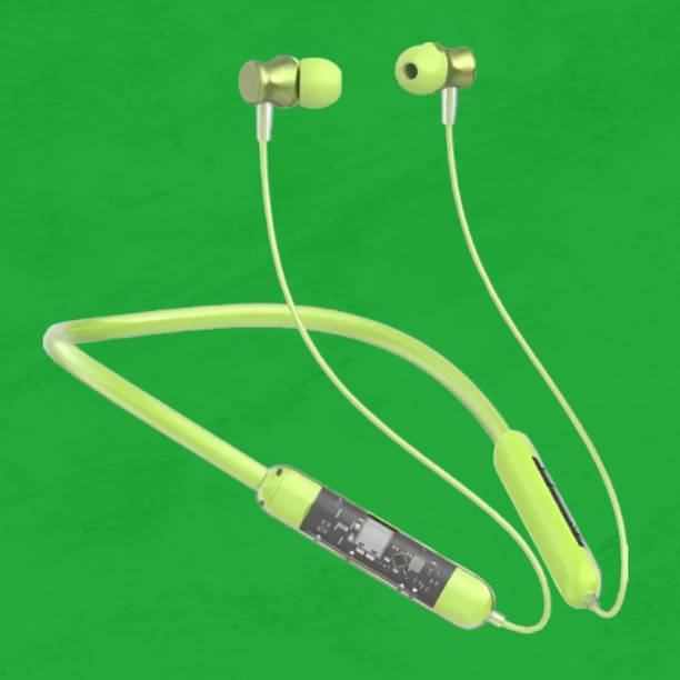 Clairbell Transparent Design Neckband Bluetooth Earphone for Calls HDSound Fast ChargeI145 Bluetooth