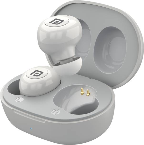 Portronics Harmonics Twins S3 Smart TWS Bluetooth Earbuds,20 Hours Playtime, Booming Bass Bluetooth